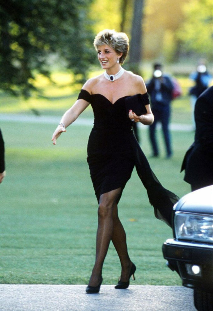 princess diana emerald necklace black dress