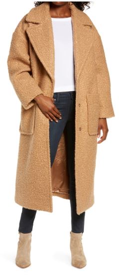 Ugg Faux Fur Coat Camel