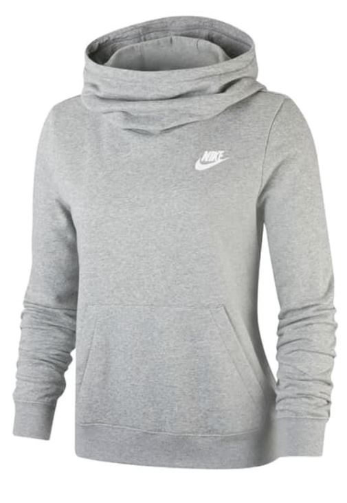 nike hooded funnelneck varsity fleece hoodie